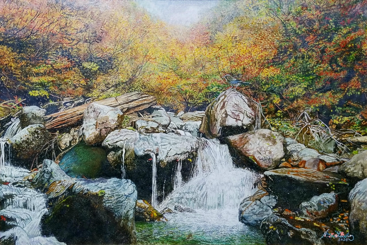 風景の油絵原画 | 精密油絵 MATSUI